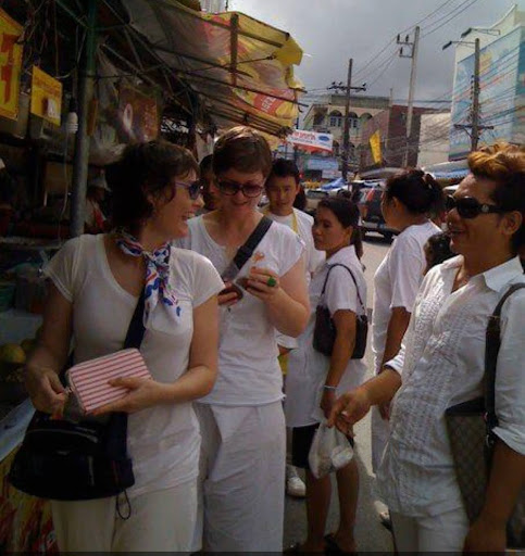 Australian tourists at the Phuket Vegetarian Festival.